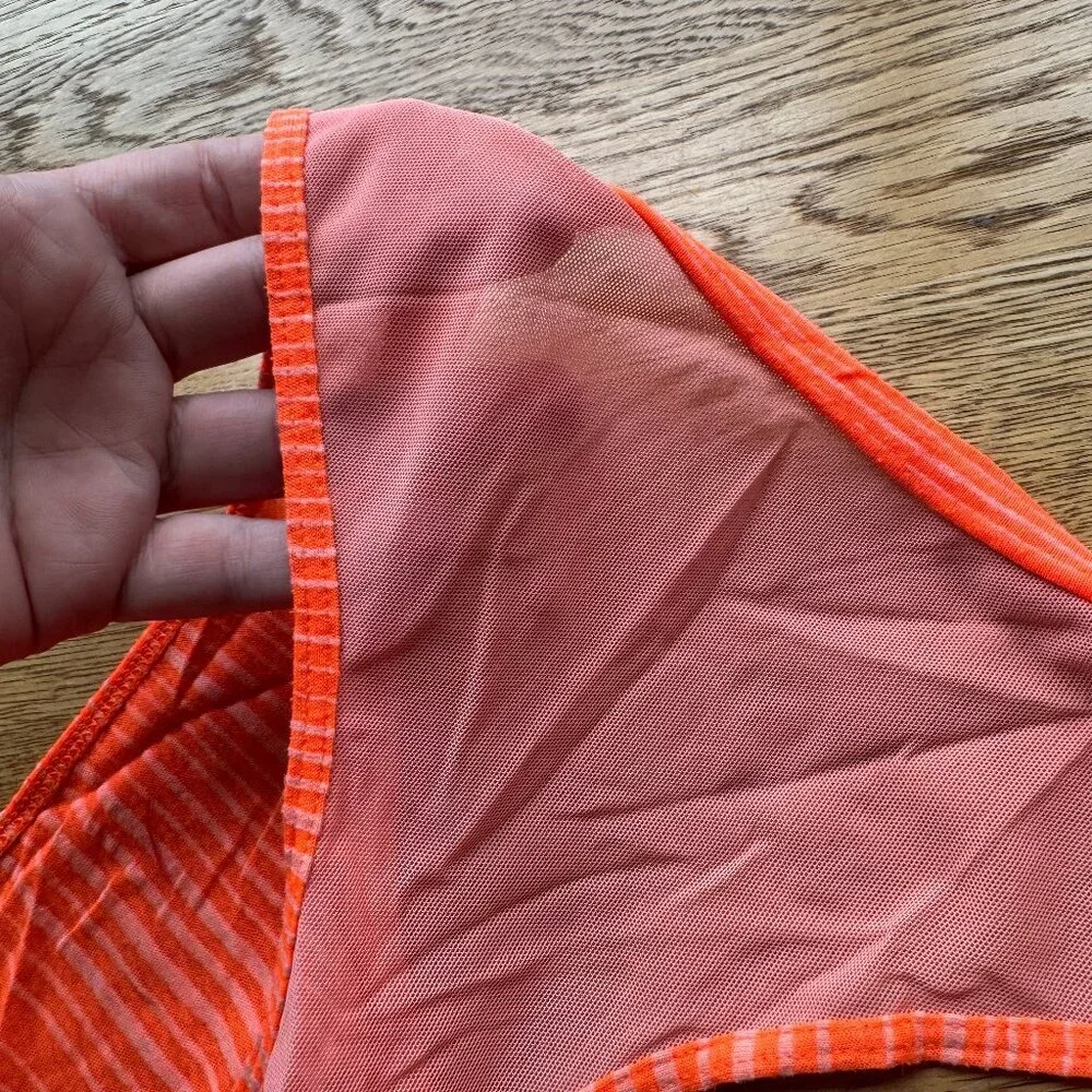 ALO Yoga Neon Orange Tank Top Crop Top